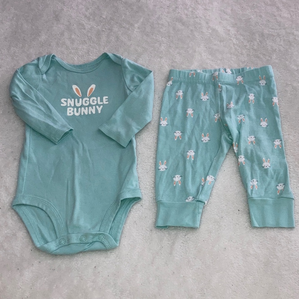 #63. Carter’s Just One You - Snuggle Bunny Baby Outfit Set